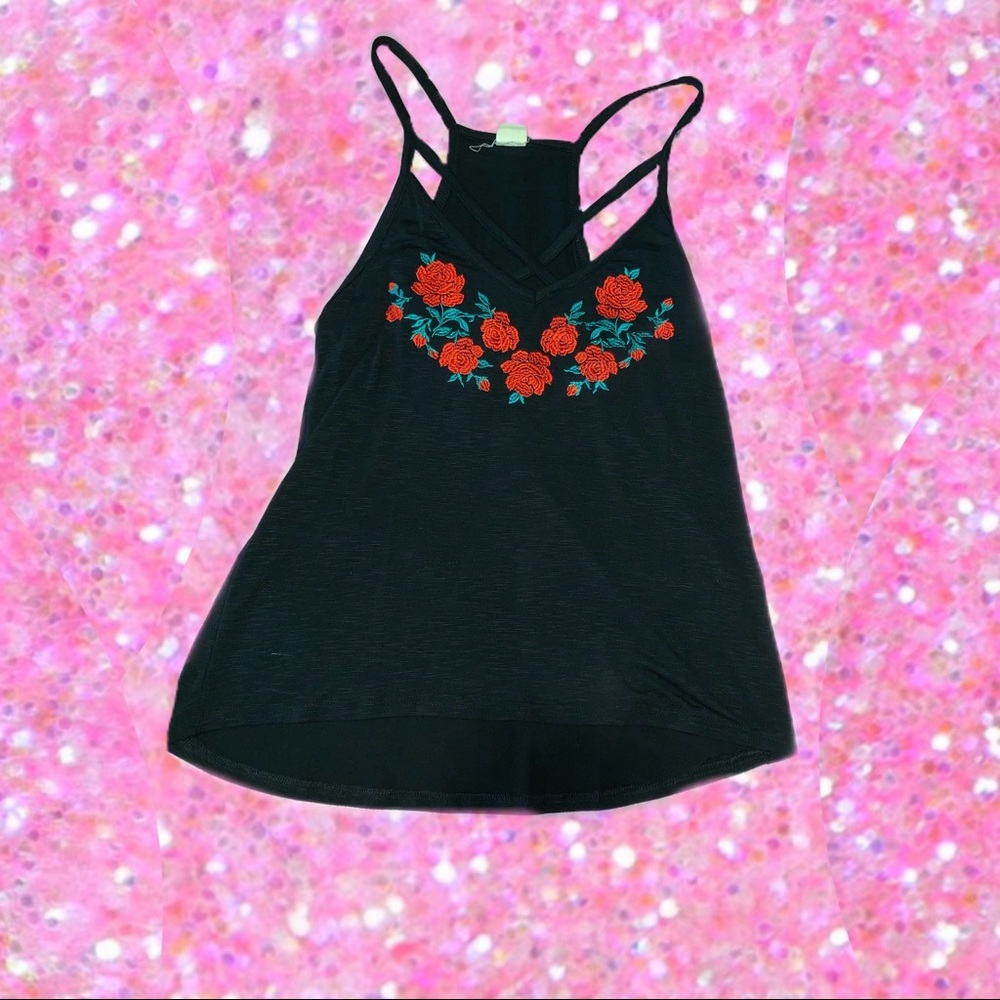 Black tank top